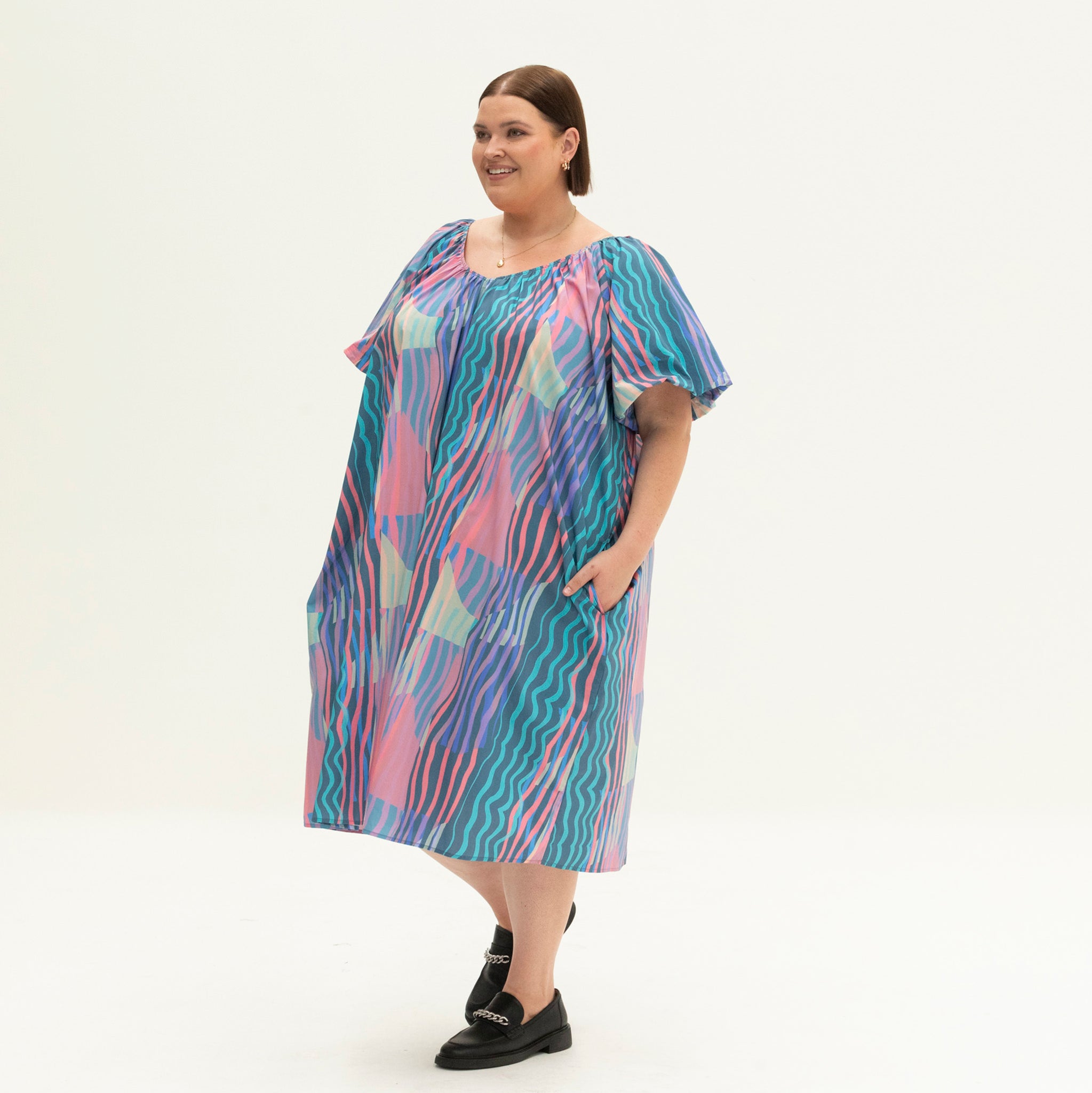 The Anywhere Dress | Make Waves Print