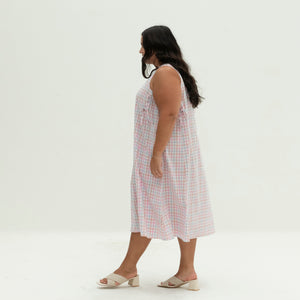 The Bow Dress | Pastel Gingham