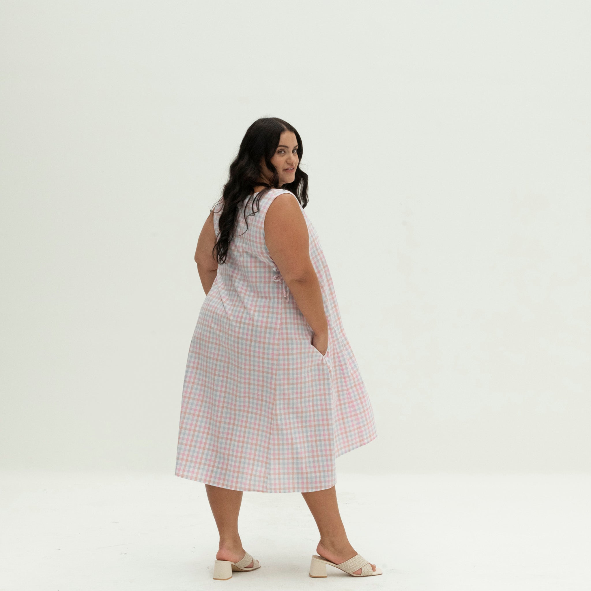 The Bow Dress | Pastel Gingham