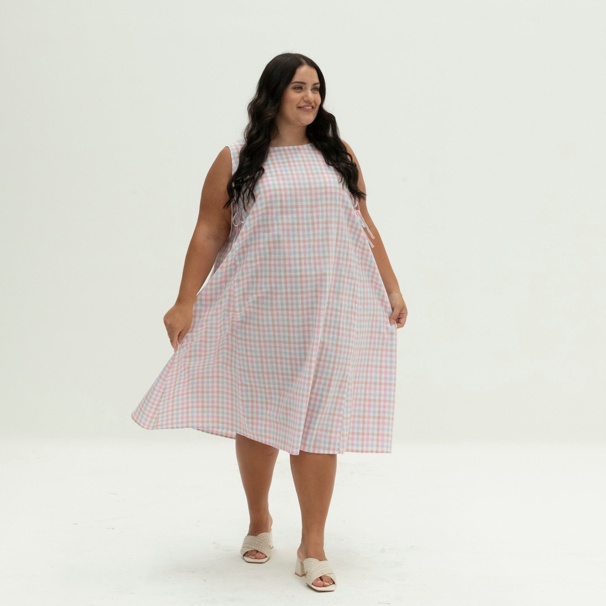 The Bow Dress | Pastel Gingham