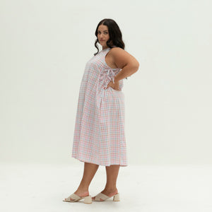 The Bow Dress | Pastel Gingham