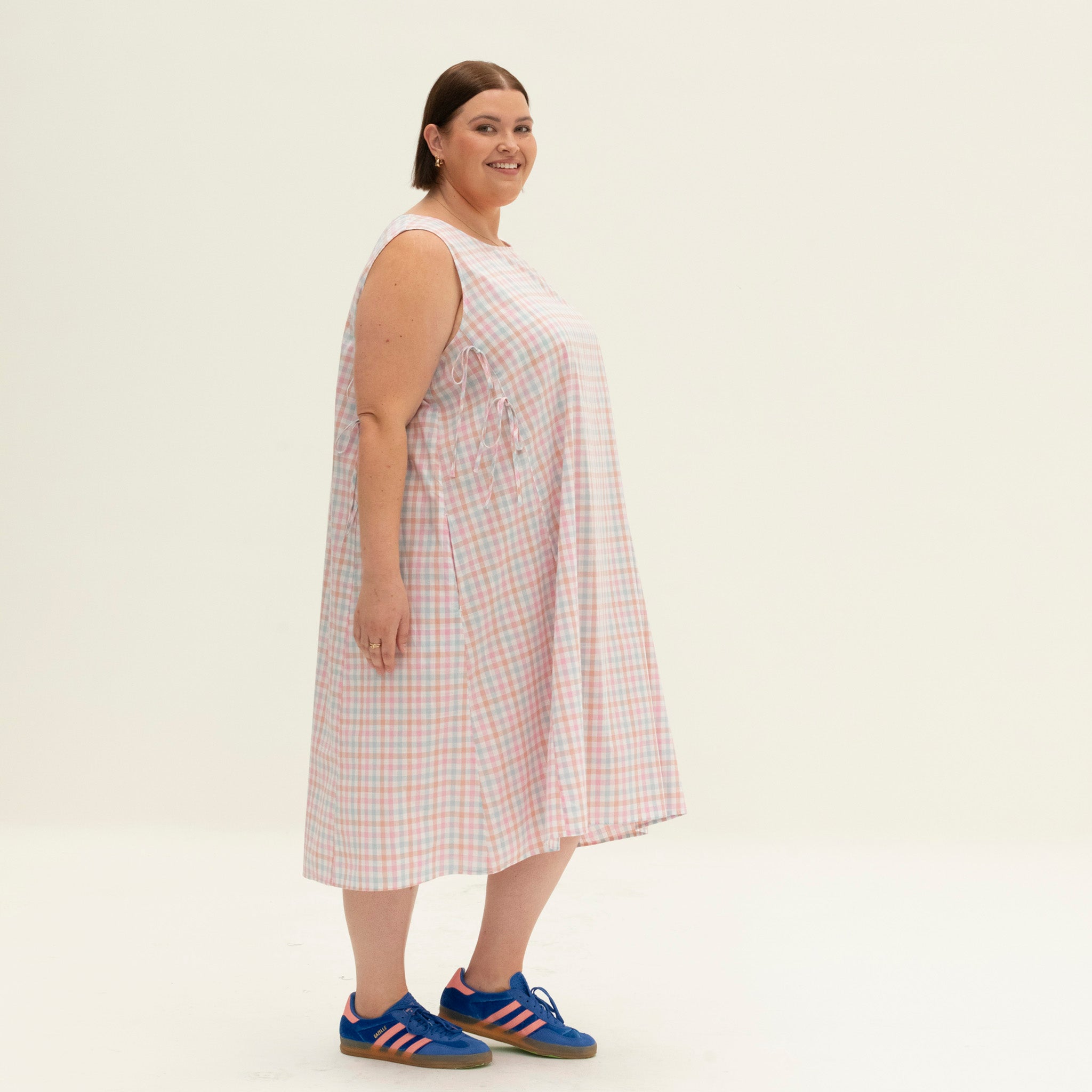 The Bow Dress | Pastel Gingham