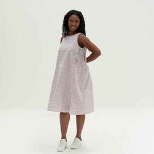 The Bow Dress | Pastel Gingham