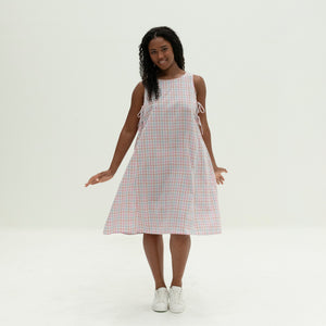 The Bow Dress | Pastel Gingham