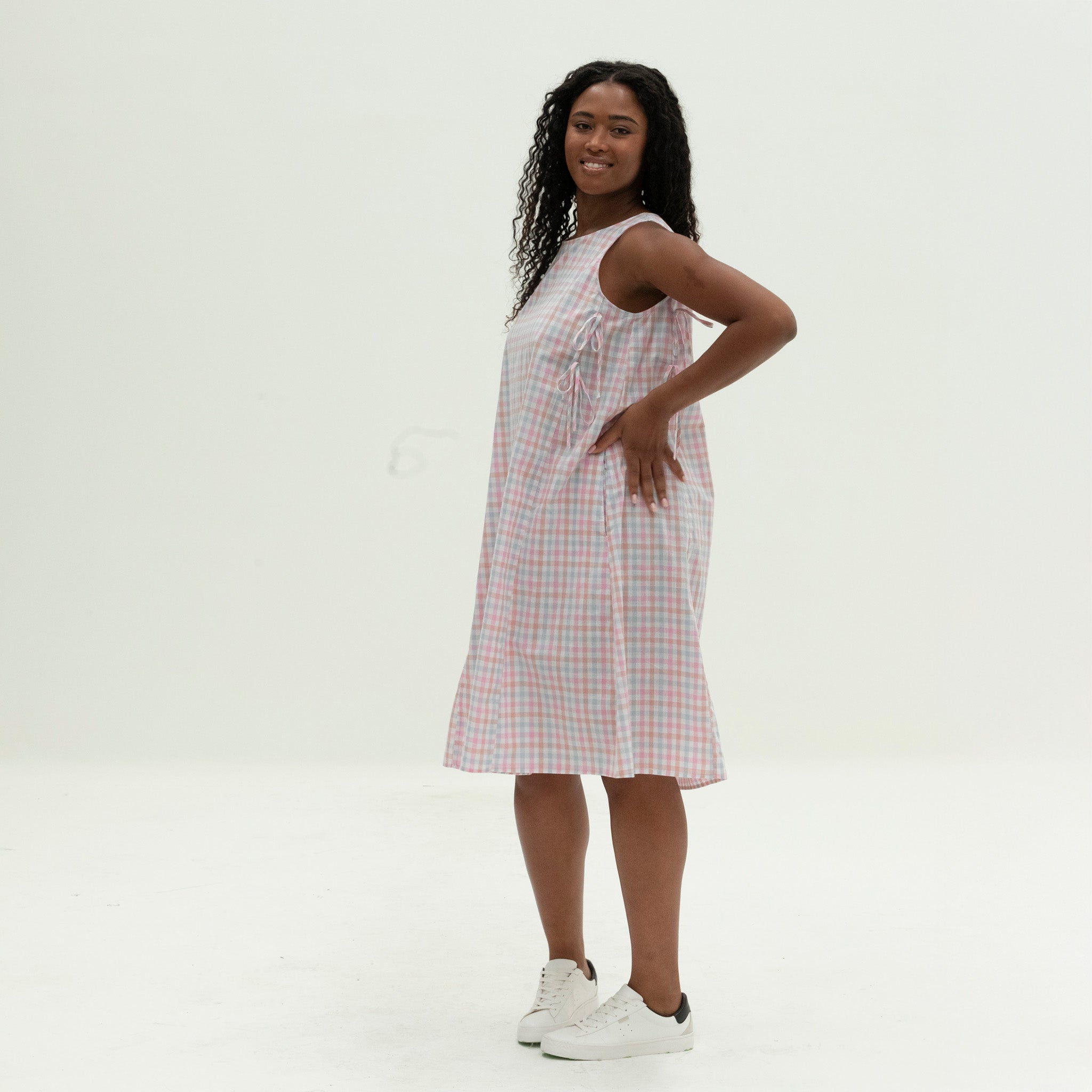 The Bow Dress | Pastel Gingham