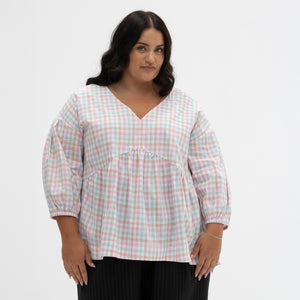 The Forever Top | Pastel Gingham