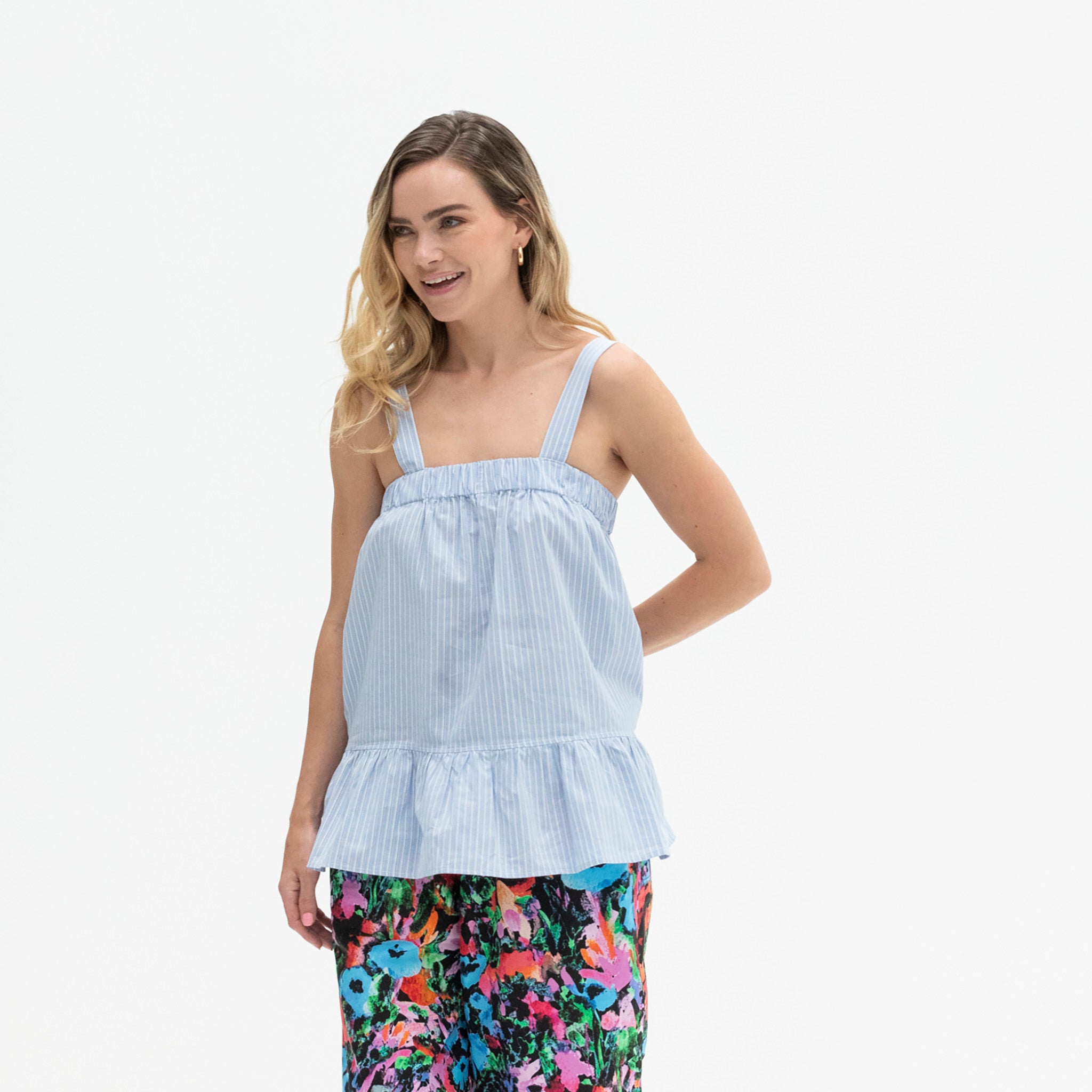 The Park Life Cami | Light Blue Stripe