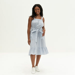 The Picnic Dress | Light Blue Stripe